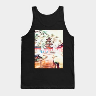 Temple complex in Cambodia, motif 1 Tank Top